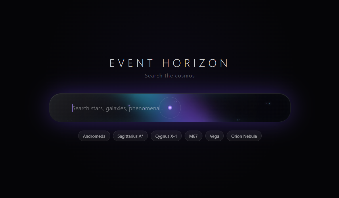 Galaxy Search Bar