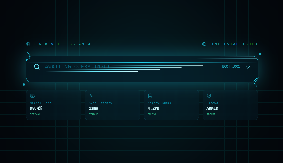 J.A.R.V.I.S. Search Bar 2.0
